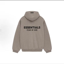 Fear of God Essentials Hoodie Dark Oatmeal SS22