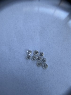Natural Diamond 0.10ct Each Loose G-h/Si2 9 Piece Total Weight 0.90 CT (Lot #8)