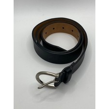 CHAPS Boy's Black Faux-Leather Single-Prong Belt SZ M 8-10