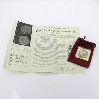 Moneda de 8 reales Felipe III Nuestra Señora de Atocha años 1500 restos #C842 1