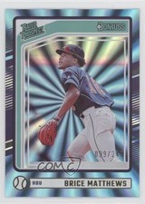 2024 Panini Donruss Rated Prospects Carolina Blue Laser /249 Brice Matthews 00jz