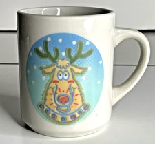 Denny's Reindeer Heat Activated Color Changing Coffee Mug Tea Cup Vintage 90's