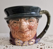Royal Doulton Tony Weller Toby Jug Mug Ceramic Hand Painted Vintage
