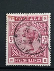 GB QUEEN VICTORIA SG 180 5S ROSE FINE USED