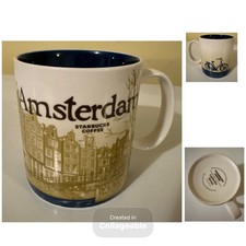 Starbucks Amsterdam Collector's Series Mug 16Oz 473ml Tee Kaffee Global Icon