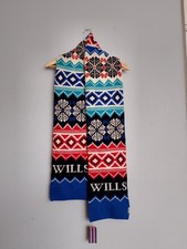 Jack Wills Wool Fair Isle Men's Scarf Chunky Feldon Double Layer NEW Colourful