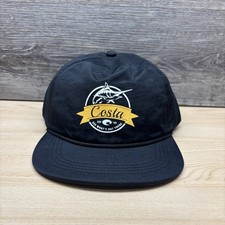 Costa Hat Cap Snap Back Black Marlin Fishing ...