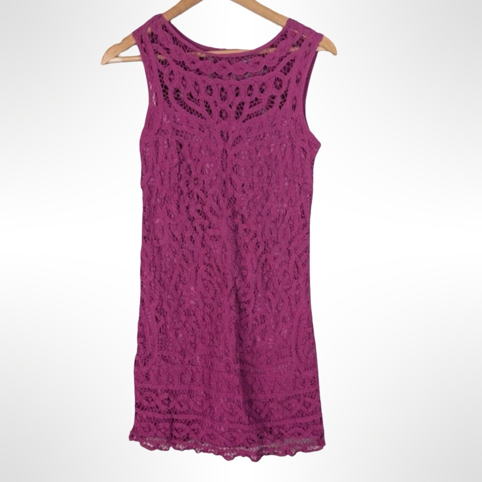 Lilly Pulitzer Women's Tabitha Dress Batt It Up Lace Pansy Purple Size M
