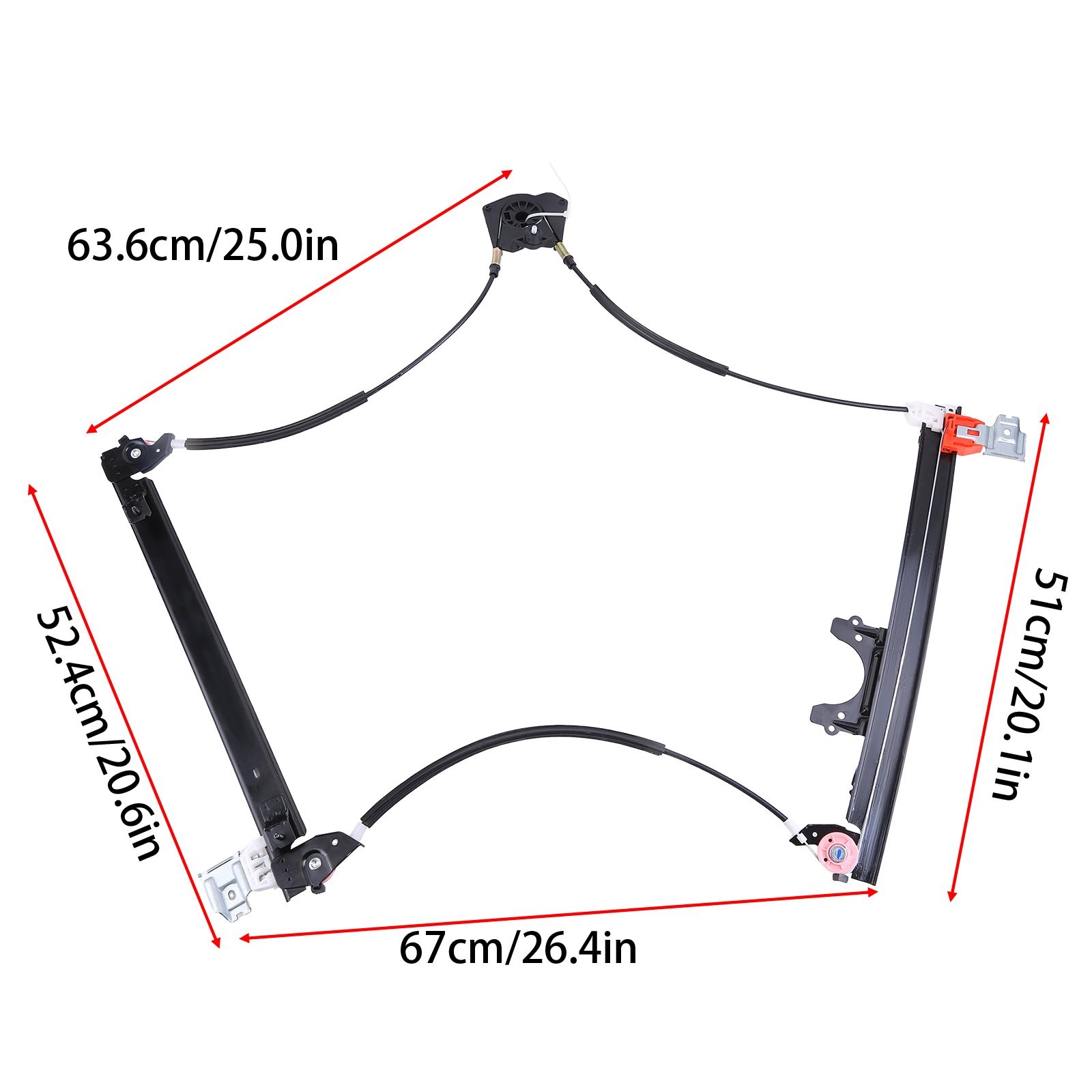 Maserati Quattroporte 2003-2013 Front Left Window regulator P/N 66944900