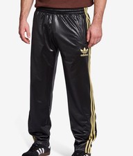 ADIDAS ORIGINALS CHILE 62 TRACK PANTS BLACK / GOLD TROUSERS TREFOIL M,L,XL NEW