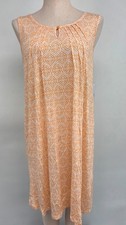 NWT Croft  Barrow Rayon Blend Knit Sleeveless Nightgown Peach 3X