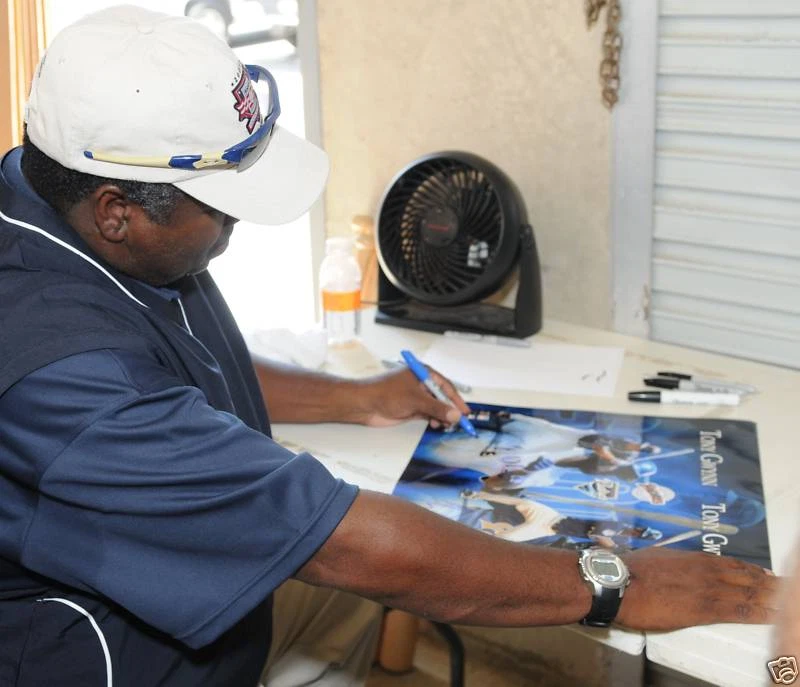 Tony Gwynn & Jr. Signed Full Name 20x24 Photo PSA/DNA COA #d /19 Limited Edition - Image 3 of 4
