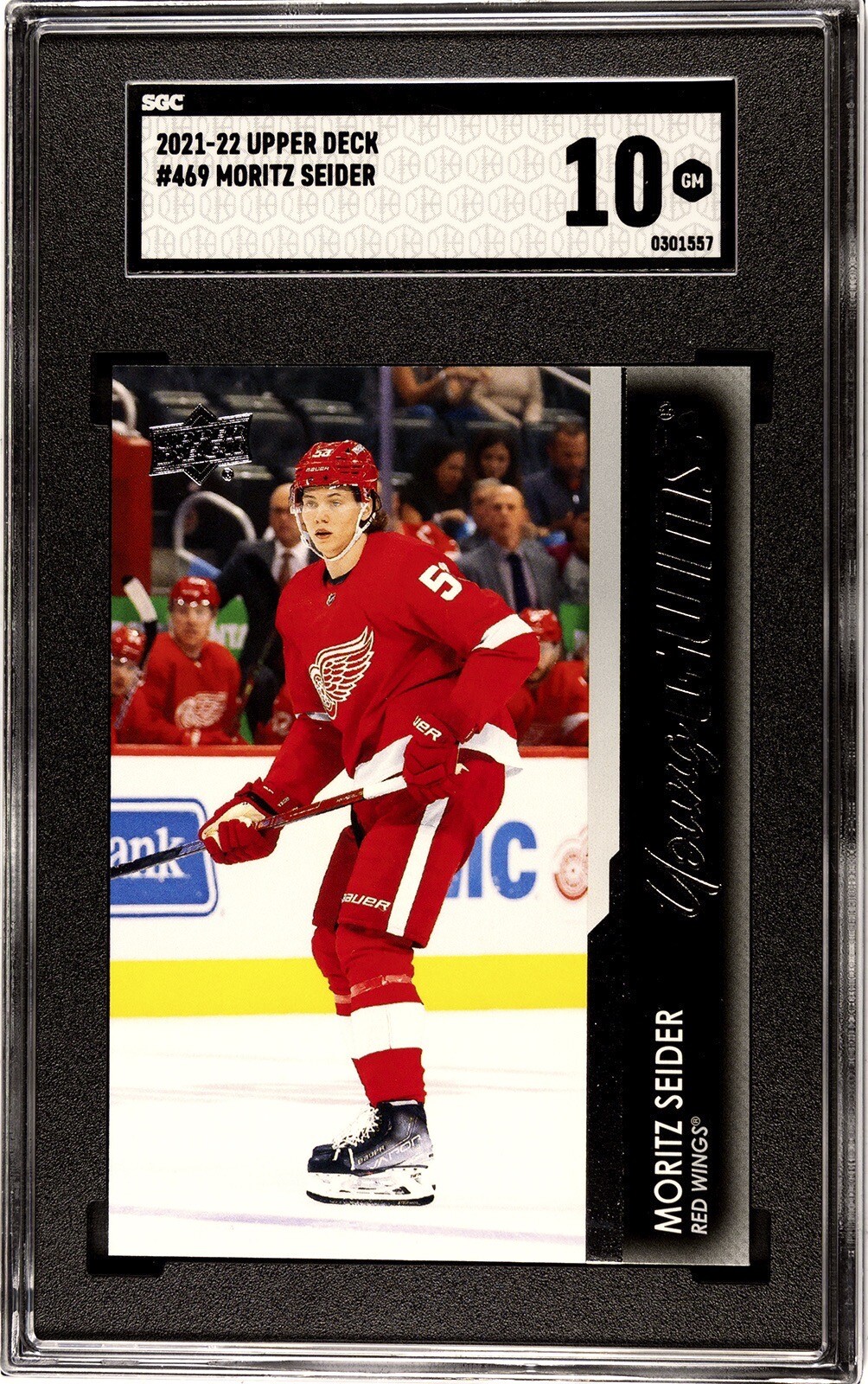 2021-22 Upper Deck Series 2 Young Guns Moritz Seider #469 SGC 10 GEMMINT