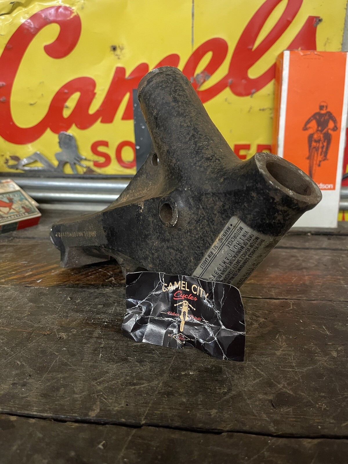 1981 Harley Ironhead Sportster XLH Frame Neck Section Good Vin Silver