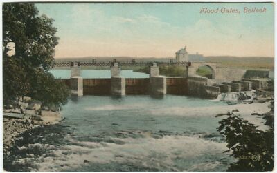FLOOD GATES, BELLEEK - Grafschaft Fermanagh Postkarte 