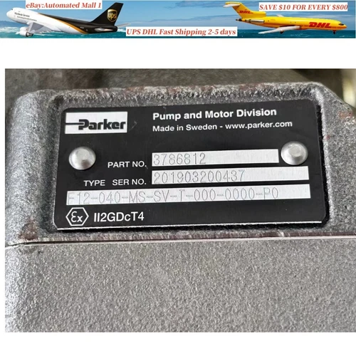 NEW 3786812 F12-040-MS-SV-T-000-0000-P0 PARKER Hydraulic Motor DHL shipping