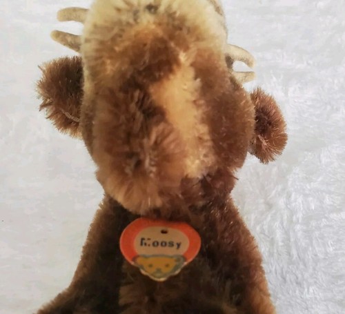 Steiff Moosy Elch Stofftier Typ Spielzeug klein Mohair 50er Germany 5 cm groß - Bild 16 von 17