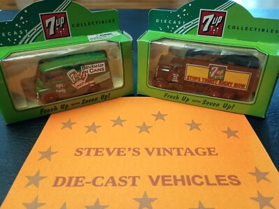 Lledo 7UP COLLECTIBLES DIE CAST MODELS 44019 SCAMMELL &71006 MORRIS LD VAN - RARE