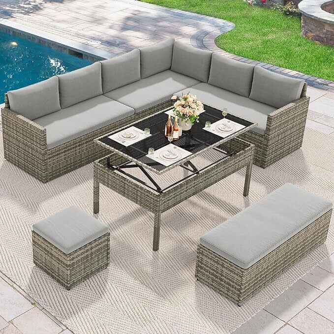 Resin Wicker All Weather Patio Sectional Sol 72 Outdoor™ Merton