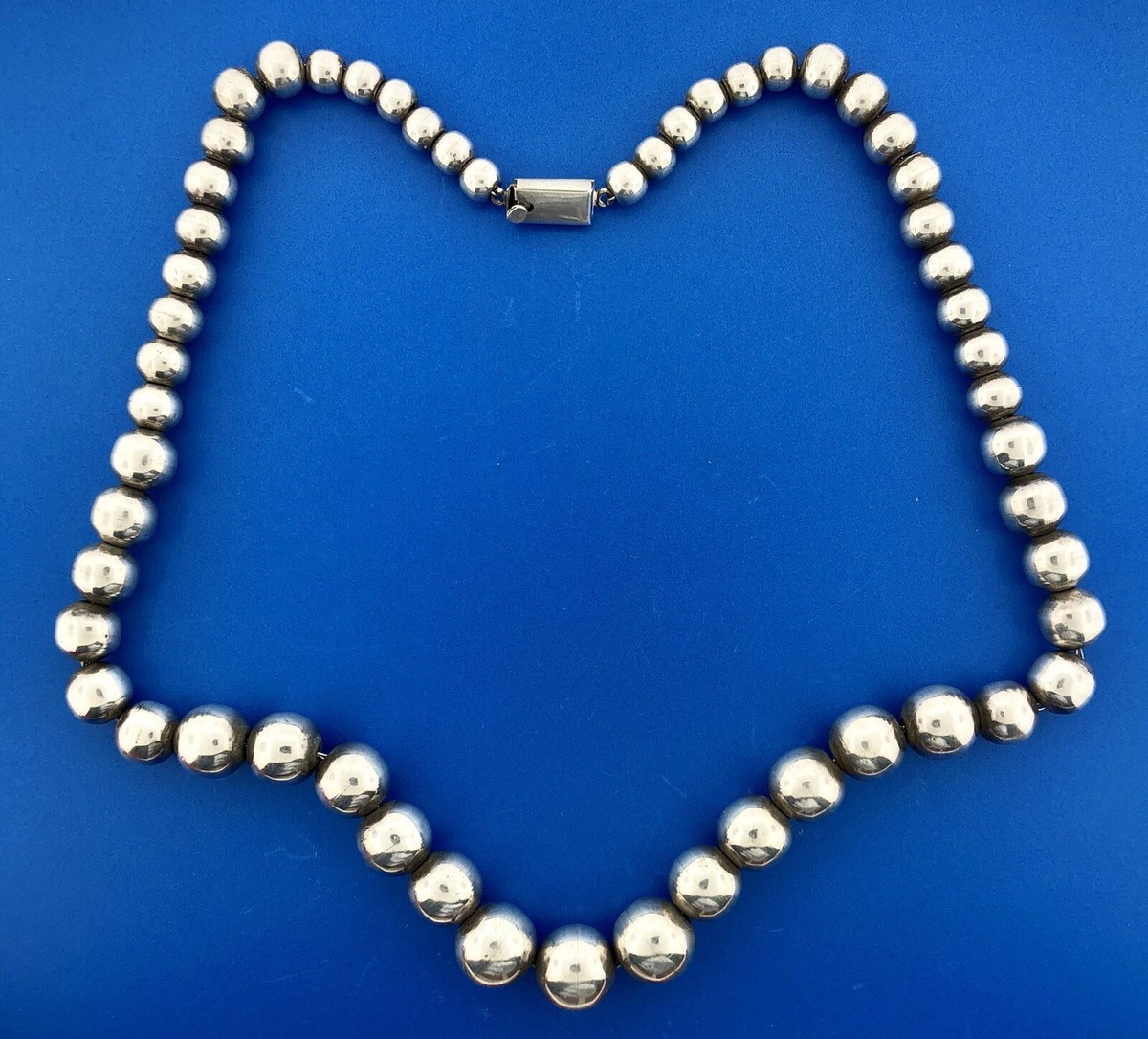 Vintage Taxco TD-29 Sterling Silver 925 Graduated Bead Ball Vintage Taxco TD-29 Sterling Silver 925 Graduated Bead Ball
