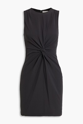 CINQ À SEPT Andrea Twisted Black Crepe Mini Dress Size 8 US, 12 UK, NWT