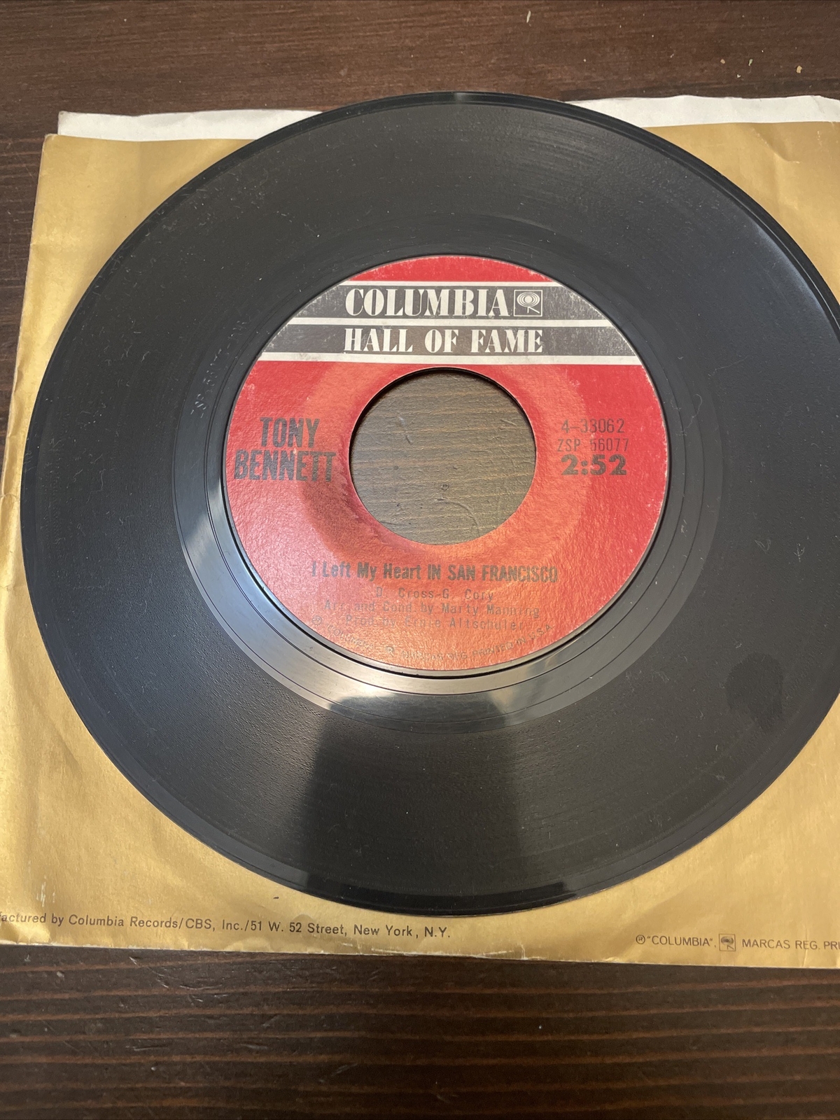 Tony Bennett I Left My Heart In San Francisco / I Wanna Be Around 7