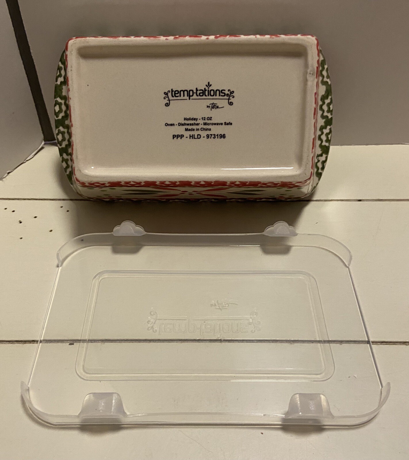 Temptations by Tara Christmas Mini Loaf Pan Baking Dish 12 Oz PPPHLD