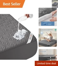 Soft Noiseless California King Mattress Cover – Waterproof & Washable Protection