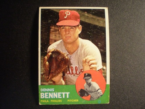 1963 Topps Baseball Dennis Bennett Card # 56 | eBay