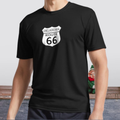 New Shirt Oklahoma Route 66 Active Logo T-Shirt Funny Size S to 5XL