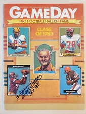 1983 NFL GameDay Program Vol XIV-1 HOF'83 BOBBY MITCHELL signature Wash Clevelan