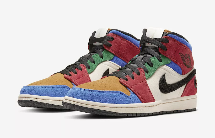 Nike Air Jordan 1 Retro Mid SE Fearless size 13. Blue The Great CU2805-100  | eBay