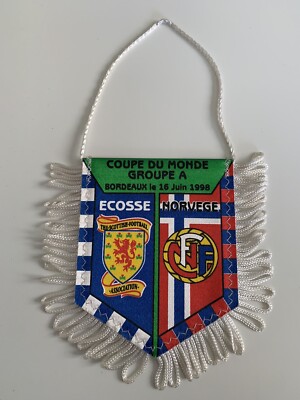 Fanion Écosse Norvège – Coupe Du Monde 1998 – France 98 – Pennant