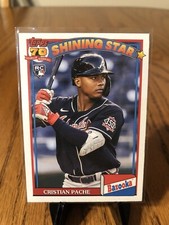 2021 Topps Archives 1991 Bazooka Shining Stars Cristian Pache RC #91BZ-11