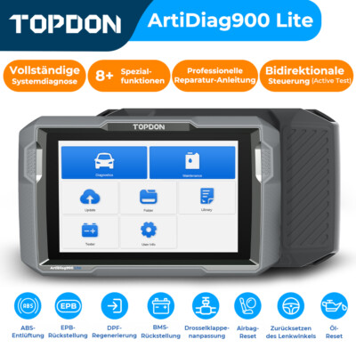 2026 TOPDON AD900 Lite Bi-Directional OE-Level Diagnostic Scanner Full System US