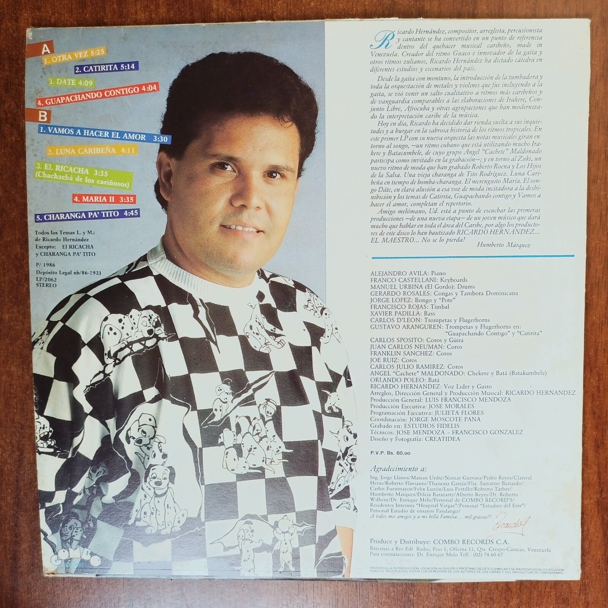 Ricardo Hernandez – El Sabor Del Maestro [1986] Vinyl LP Salsa
