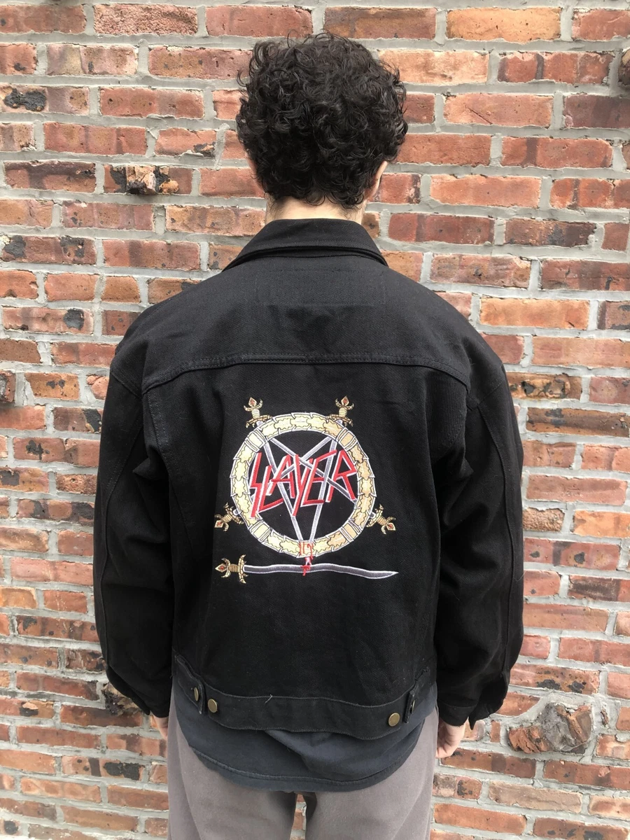 Embroidered black hotsell denim jacket