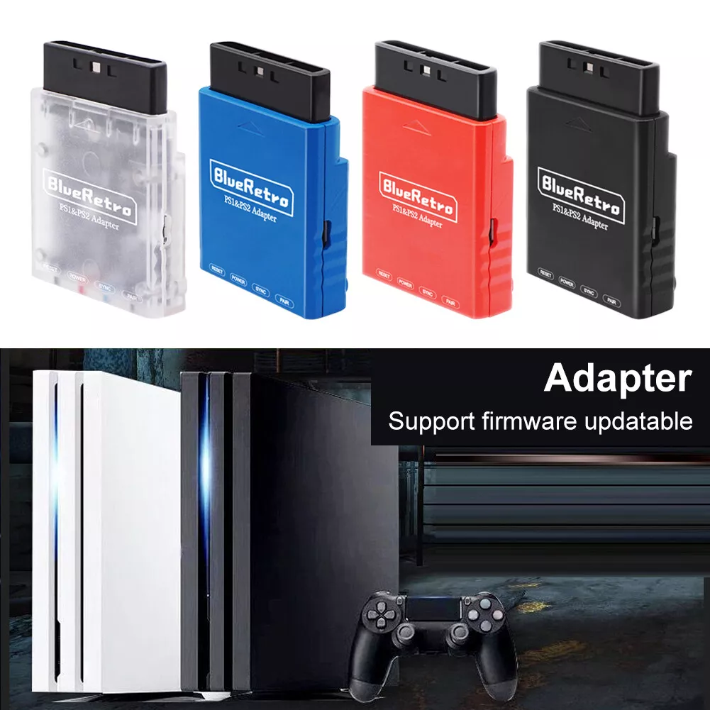 Blueretro Multiplayer Wireless Controller Adapter for PS1 PS2 Game