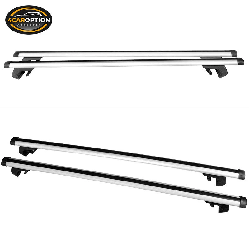 Aluminum 48 Inch 120CM Top Roof Rack Cross Bar Rail Luggage Carrier Lock & Keys - Изображение 2 из 4