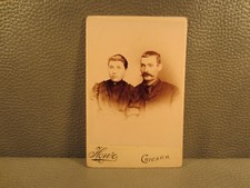 Victorian Antique Cabinet Card Photo of a Married Couple