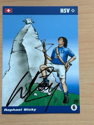 Raphael Wicky HSV Hamburger SV autograph card original signed #35427