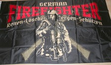 Ausverkauf   FAHNE/FLAGGE  Feuerwehr German Firefighter  Retten Löschen 90x150