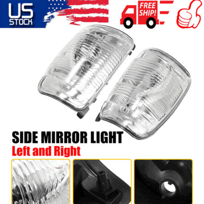 Pair Side Mirror Turn Signal Light For 2015-21 Ford Transit 150 250 350HD LH+RH