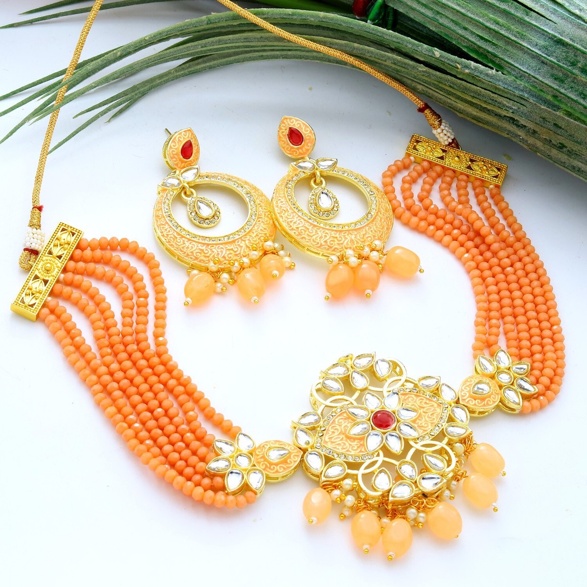 Ethnic Bollywood Indian Gold Plated Choker Necklace Fashion