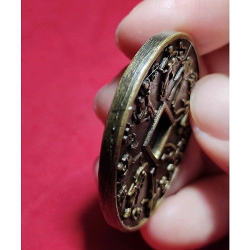 Amuleto tailandés talismán moneda medalla amor atracción dije LP Inplaeng - Imagen 4 de 5