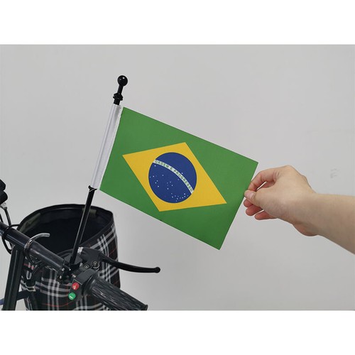 Montaje de poste de motocicleta negro bandera de Corea del Reino Unido apto universal para Harley Honda BMW - Imagen 10 de 18