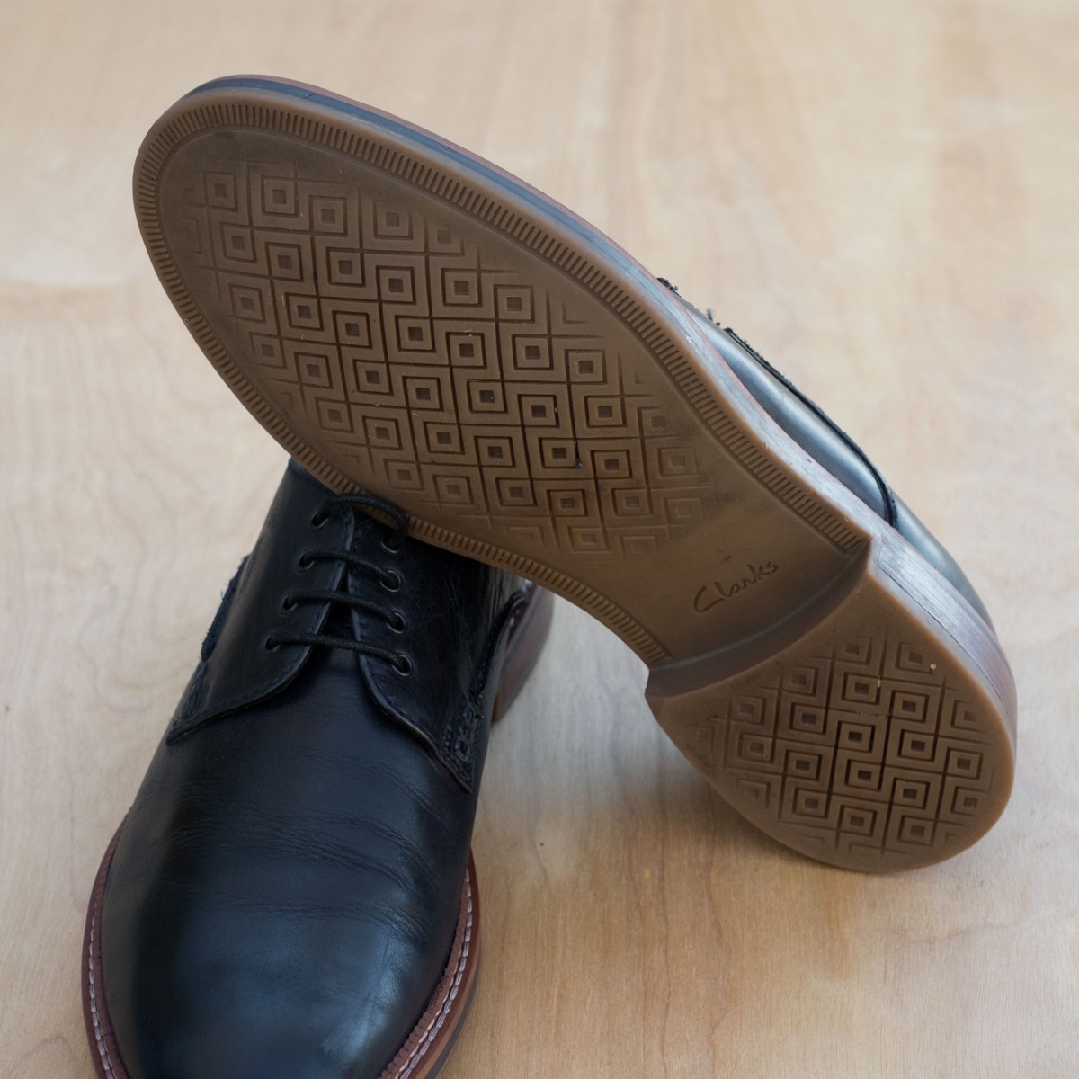 Clarks Navy Blue Grimsby Way Oxford TOR England Cork insoles Size 9M Amazon.com: Leather Insoles for Clarks Oxford Shoes  main image 4