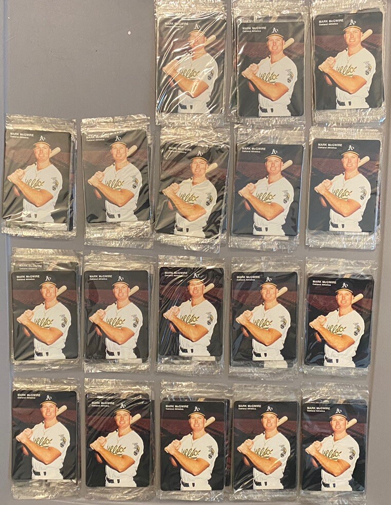 LOT (18) SEALED 1989 Mother's Cookies Mark McGwire Oakland A’s 1 2 3 4 Sets