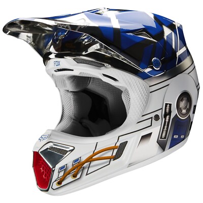 dirtbike motorcycle helmets c3po Fox Racing V3 R2-D2 Star Wars Limited Edition Dirt Bike Helmet, Large  #103/250