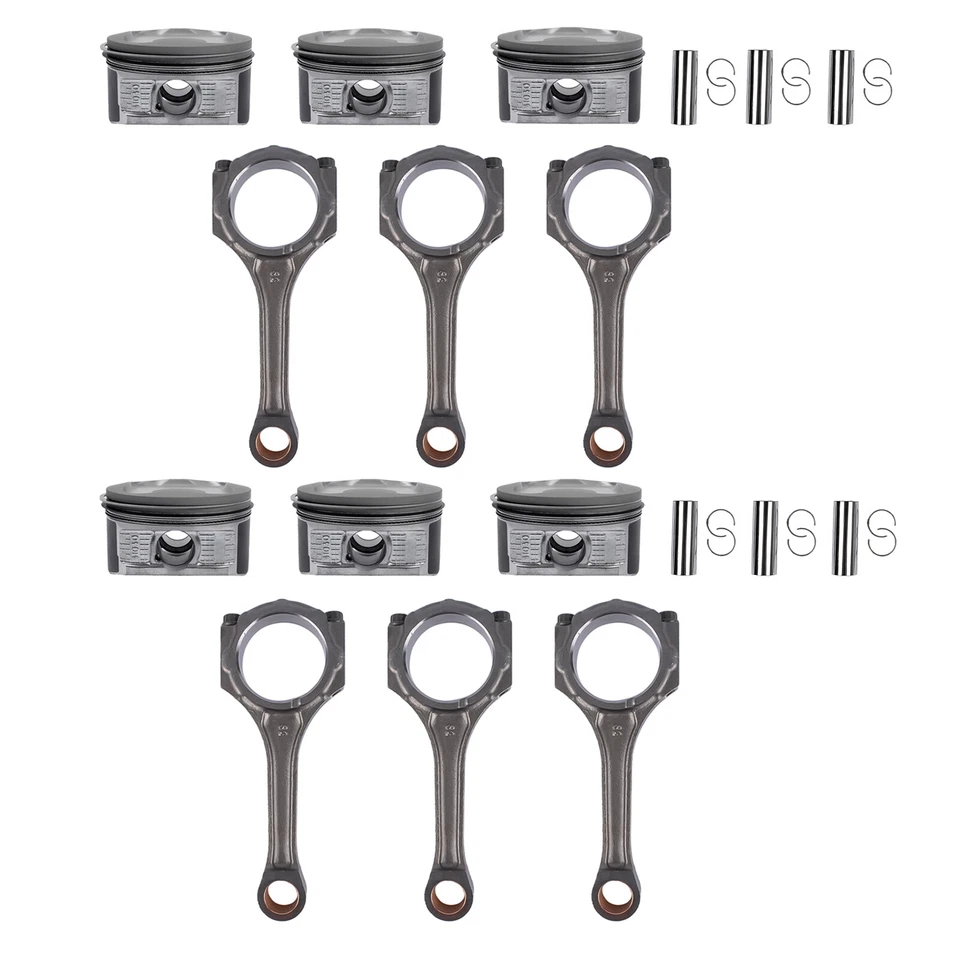 Pistones con anillos + varilla de conexión para 03-09 Toyota 4Runner FJ Cruiser Tacoma 4.0 Foto 2 de 4